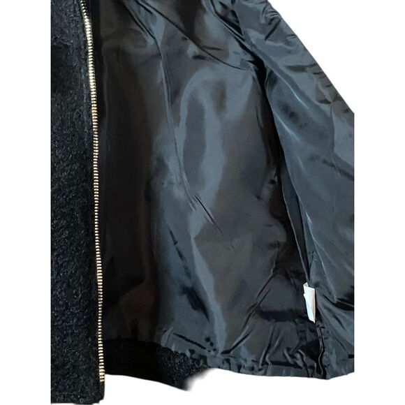 Love for Humanity Black Label Modern Glam Faux Fur Jacket Black Women M - Picture 3 of 6